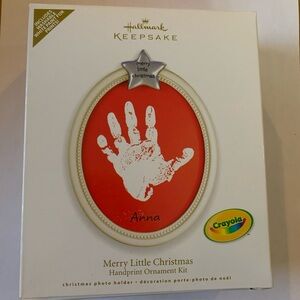 Hallmark Merry Little Christmas Handprint Ornament Kit